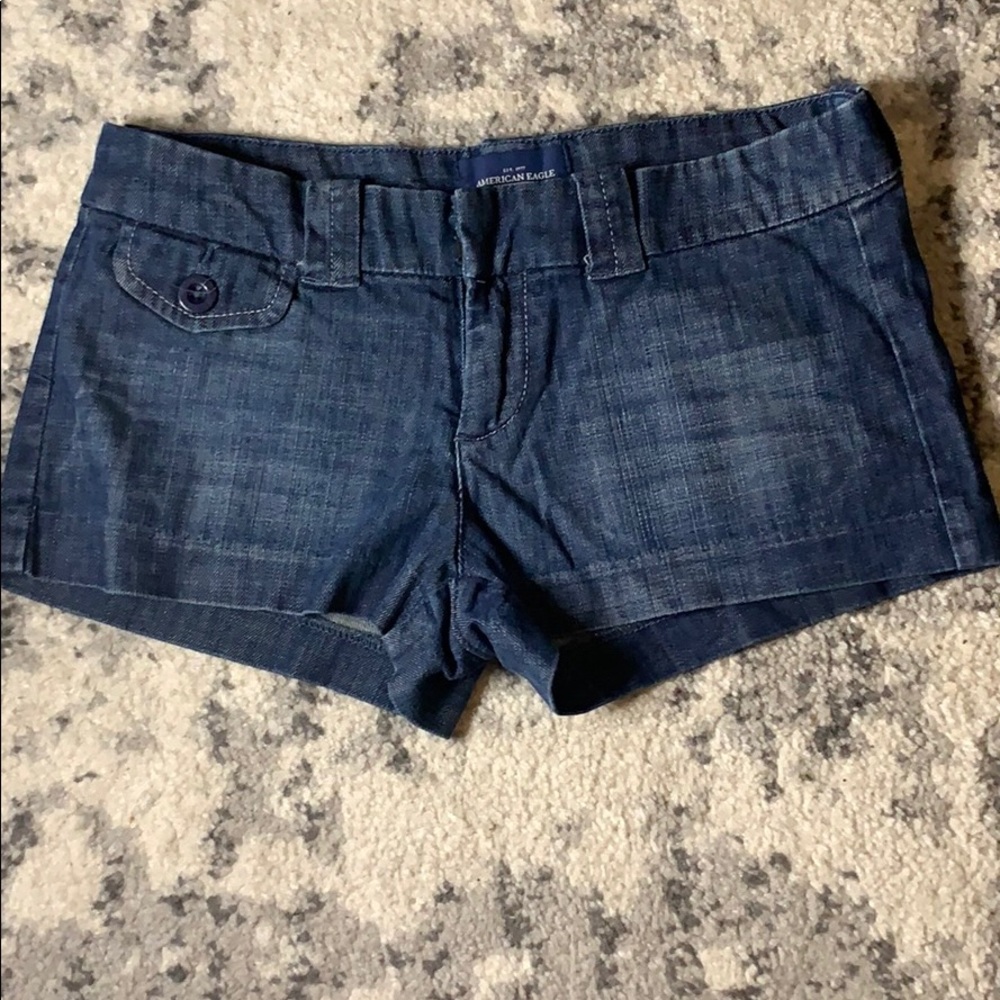 American Eagle Favorite Short Blue Denim Shortie